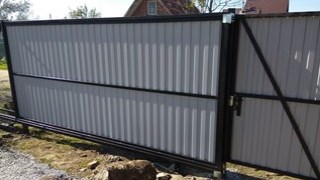 Купить сваи для ворот в Краснотурьинск. Заказать ворота на сваях под ключ от 21351 руб