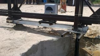 Купить сваи для ворот в Краснотурьинск. Заказать ворота на сваях под ключ от 21351 руб